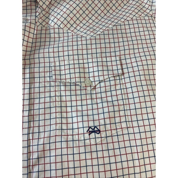 Miller Ranch Red/White Check Western Wear Button Front Long Shirt Cowboy XXL - Picture 5 of 8